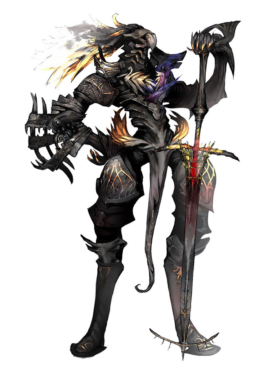 creativeuncut's tweet photo. White Knight, Black Knight, Dragon Knight, and Adolmaea the Sun King from White Knight Chronicles. 

More art from the game: https://t.co/4bcjdjAN5t https://t.co/liRfX2RfLa