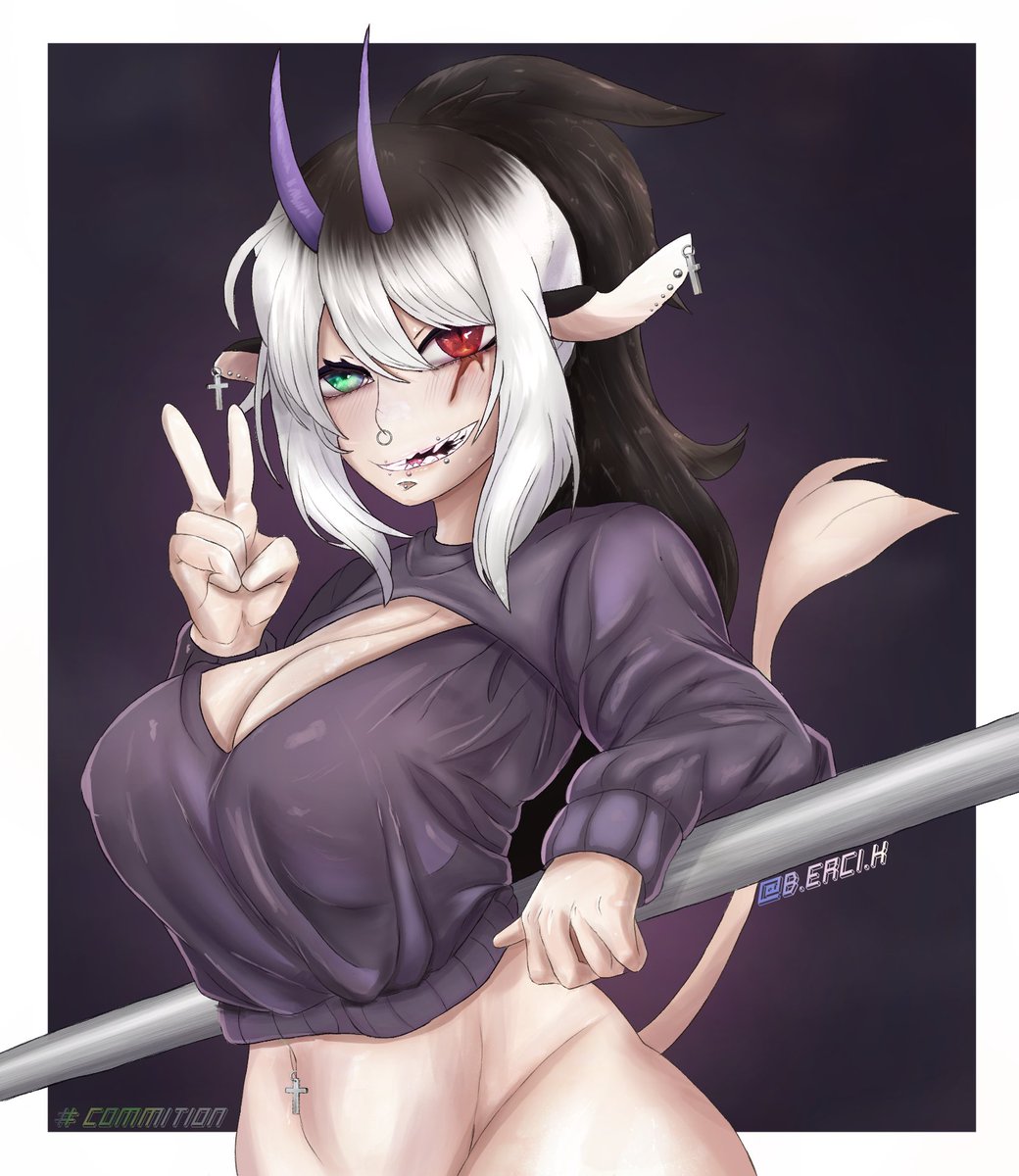 b_erci_k's tweet photo. Commision artwork for @Bright_iiiiiiii , thank you so much for supporting me ヾ( ˃ᴗ˂ )◞ • *✰.

#commissionㅤ #CommissionedArt #commissionwork #animelewd #artworks  #animeartwork #gothic https://t.co/esCxUczDrB