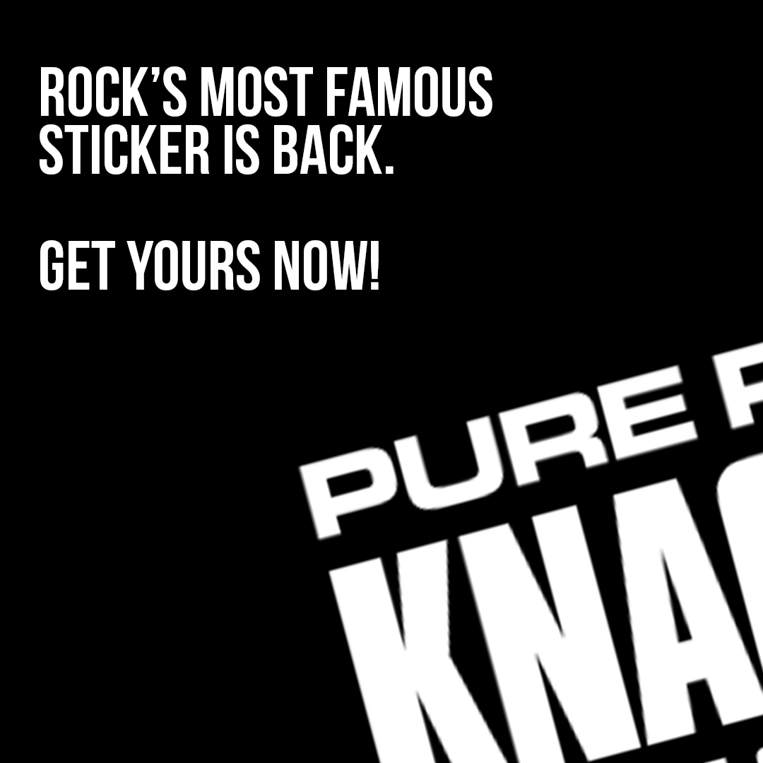 knacfm's tweet photo. Get yours! 🔗 https://t.co/tQLK05wAqr 9.5 x 2.5 inches of sticky awesomeness that brings metal cred to any bumper, beer fridge, or dive bar bathroom stall. #PureRock 🤘 #KNAC 💀 #unfknblvbl https://t.co/v3Hvhr8J7i