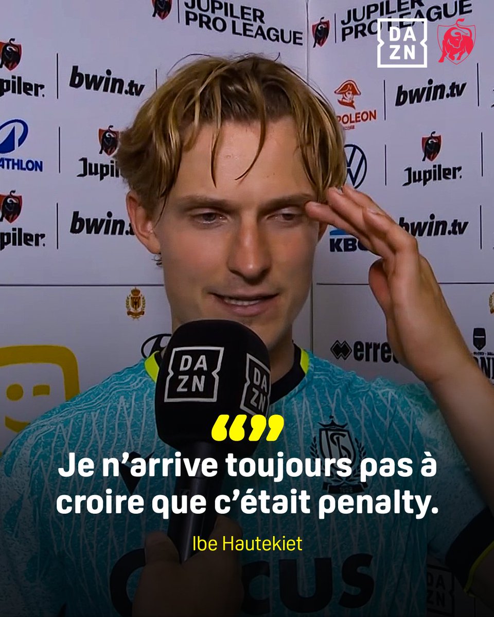 DAZN_BEFR's tweet photo. 🤨 | Ibe Hautekiet n’arrive toujours pas à croire ce qui s’est passé à la fin de #KVMSTA. 🖥️⁉️ https://t.co/4VtLiTk9gF