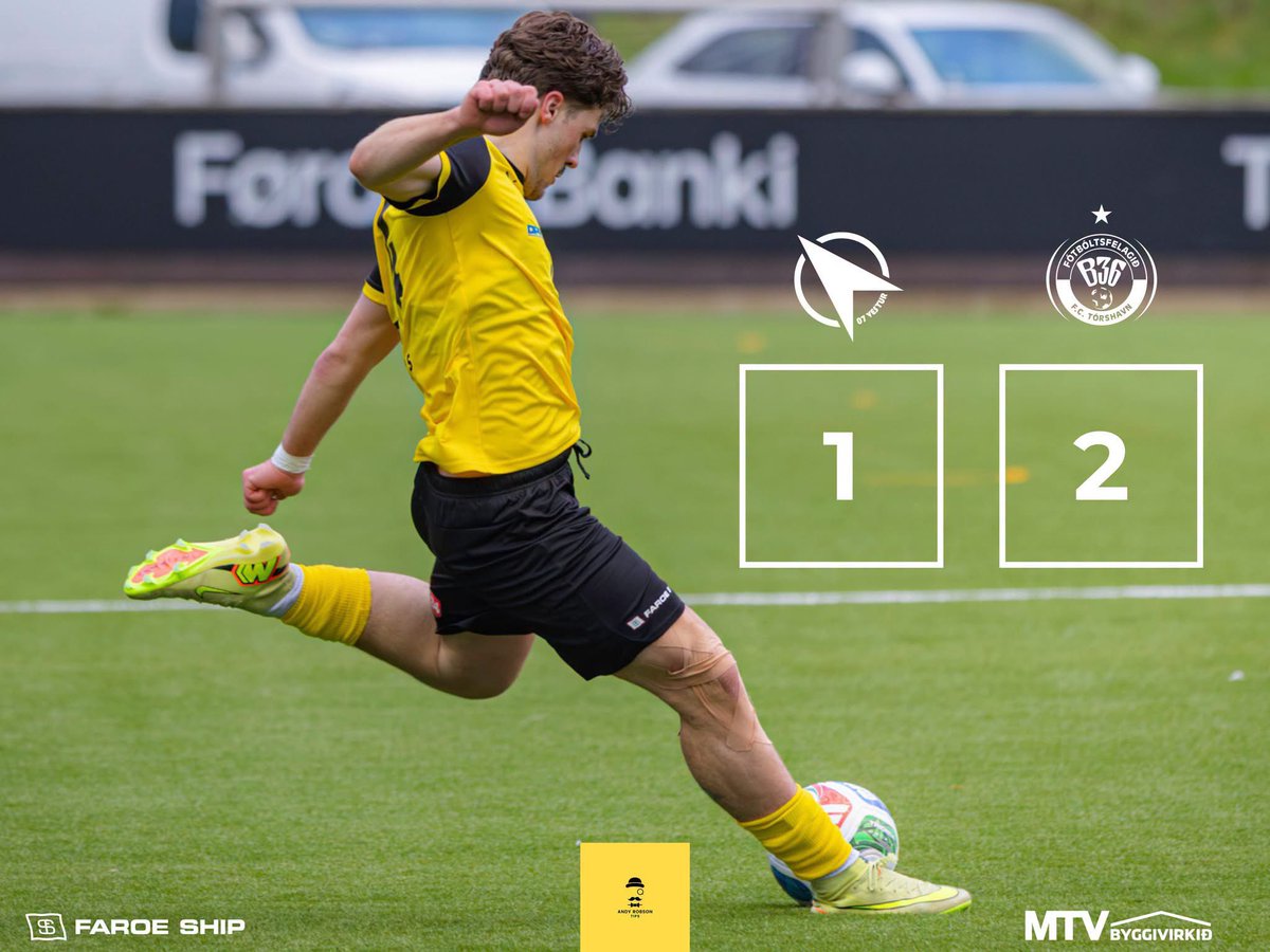 B36's tweet photo. Full time : 1-2 💪 and +3 🚂…
🤍🖤

⚽️ P. PETERSEN
⚽️ B.P. KLEIN

@AndyRobsonTips 💛 @AndysBetClubUK 
#soccer #Football #Futbol #faroeislands 🇫🇴 #viterub36 https://t.co/WtCrnNWrkw