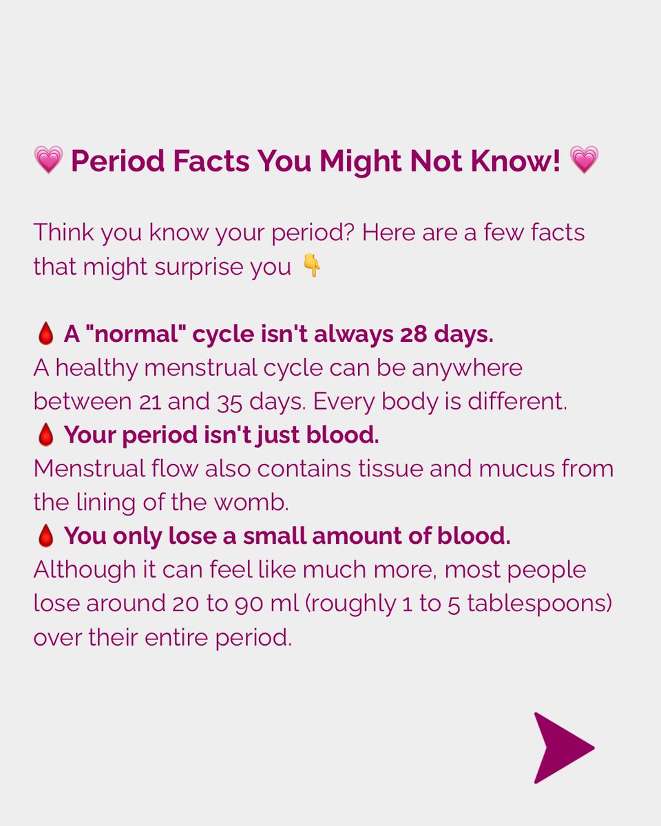 dublinwellwoman's tweet photo. 💗 Period Facts You Might Not Know! 💗

Think you know your period? Here are a few facts that might surprise you 👉🏻 https://t.co/o7annRWoiO