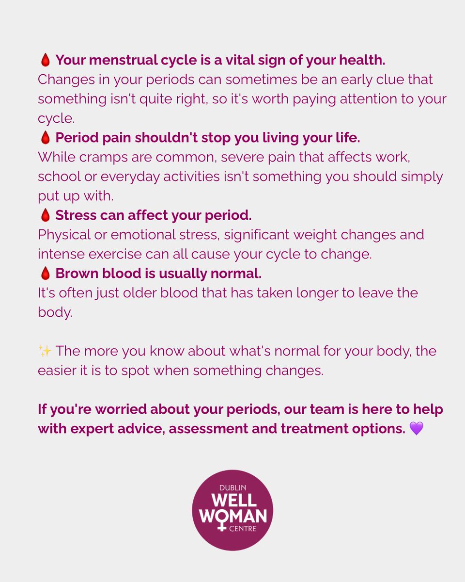 dublinwellwoman's tweet photo. 💗 Period Facts You Might Not Know! 💗

Think you know your period? Here are a few facts that might surprise you 👉🏻 https://t.co/o7annRWoiO