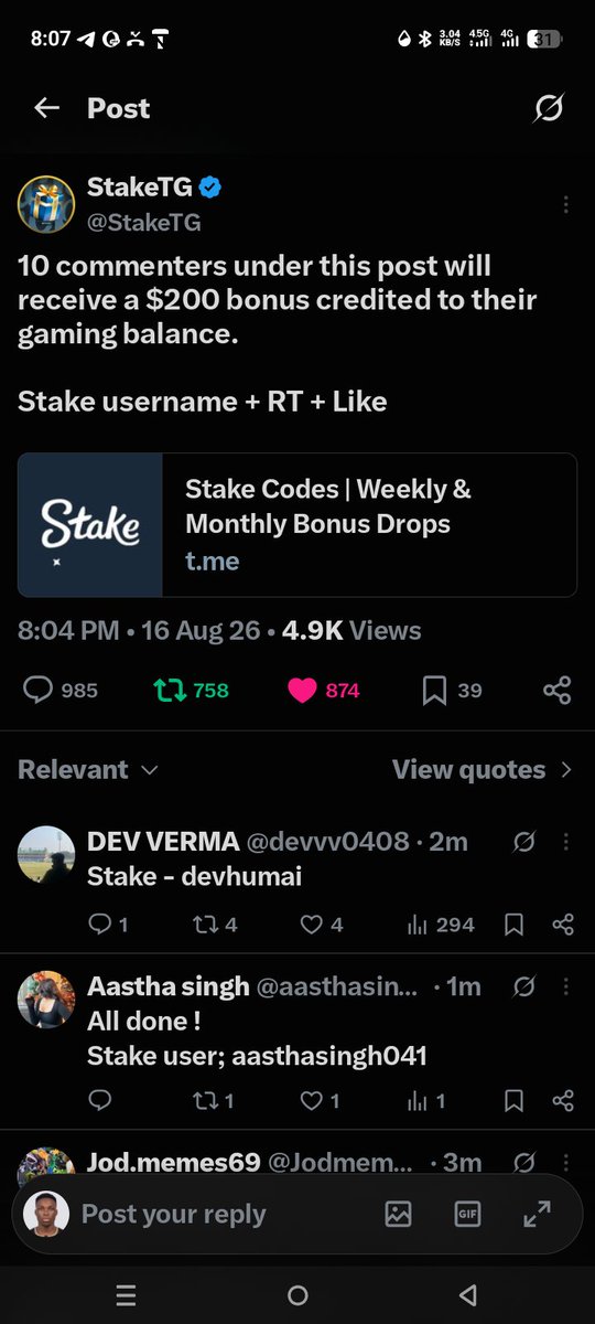 RaymondE29799's tweet photo. @StakeTG @vatboth 
@FortetaJoh46526 

Stake ID: Raysmile https://t.co/tHqYZZDXG7