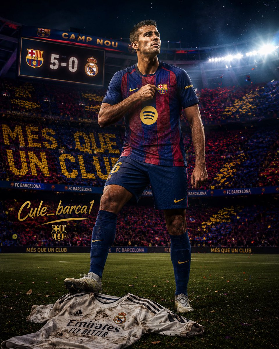 Cule_barca1's tweet photo. 🚨🚨🚨🚨🚨 |

- رودري رفض ريال مدريد الذي قدم له راتب 15،M ، ❌
- رودري جعل السيتي يرفض عرض بقيمة 80،M + متغيرات للتوقيع مع الريال ، ❌

- رودري وافق علي راتب 10،M مع برشلونة ، ✅
- رودري جعل السيتي يقبل عرض 65،M للتوقيع مع برشلونة ، ✅

- رودري أختار المجد و الفخر برشلونة . 🔵🔴 https://t.co/RCunV6LAgg