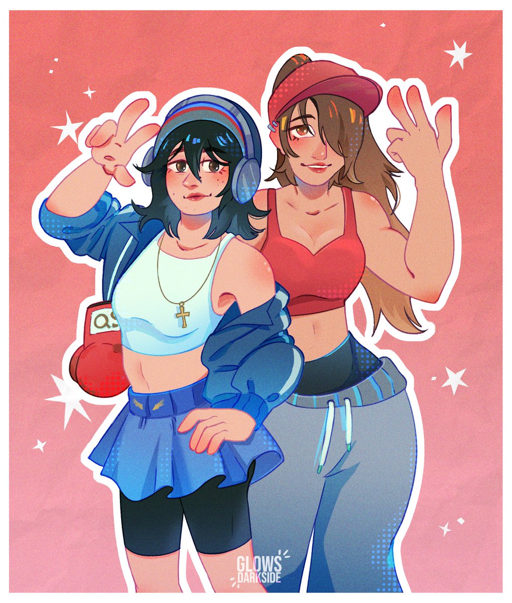 glowsdarkside's tweet photo. #LuckityWeek D2: Outfit

#Luckityfanart Lzu y Quacks fem yendo a entrenar box 🥊💥 https://t.co/X2wwsIHVLG