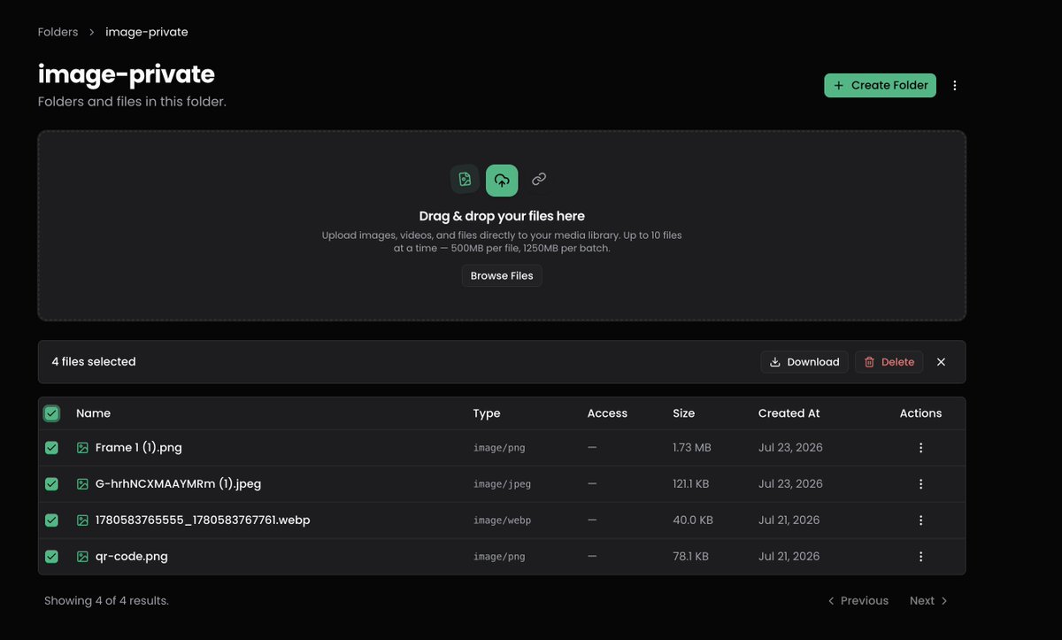 usedreep's tweet photo. Today, one of our users said they wanted bulk delete, and we gave them that + bulk download.

Hope they like it 😁👨‍🍳 https://t.co/aUSvztyfuq