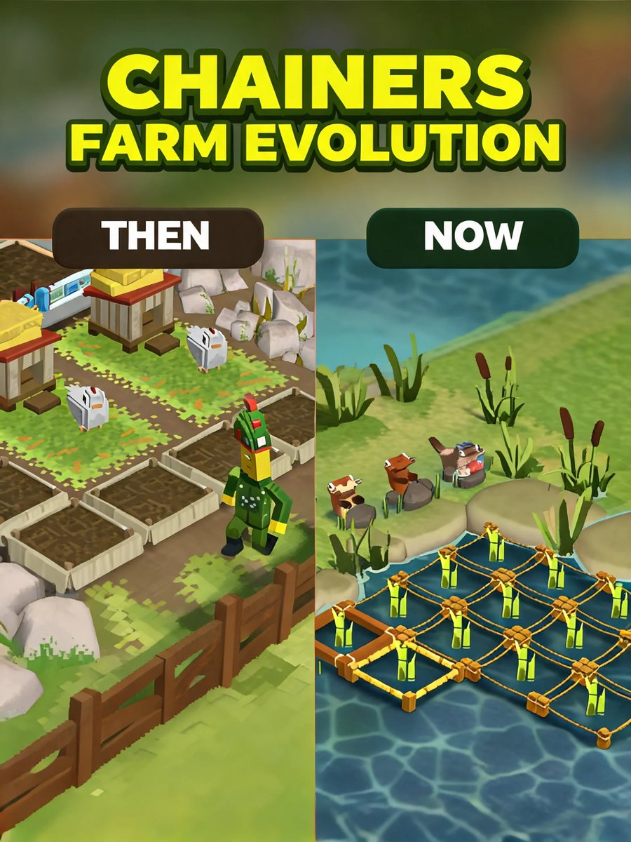 ChainersGame's tweet photo. FARM OF THE WEEK #Contest 🌾🐔

We’re leveling up Chainers every day. Remember the early days — one chicken, a few plots?

Now look at your farm. 👀

🏆 5 Winners (each):
200 CFB + Epic Seed + Uncommon Plot + 5 Legendary Fertilizers

How to enter:
🔁 RT • ❤️ LIKE • FOLLOW @ChainersGame
📸 Post a screenshot of your farm in the comments and tell us how long you’ve been playing Chainers
💳 Share your Chainers Wallet

Let’s look back at how far the coziest game has come — and in a year, you might not recognize it again. 🚜

Deadline: August 19 ⏰