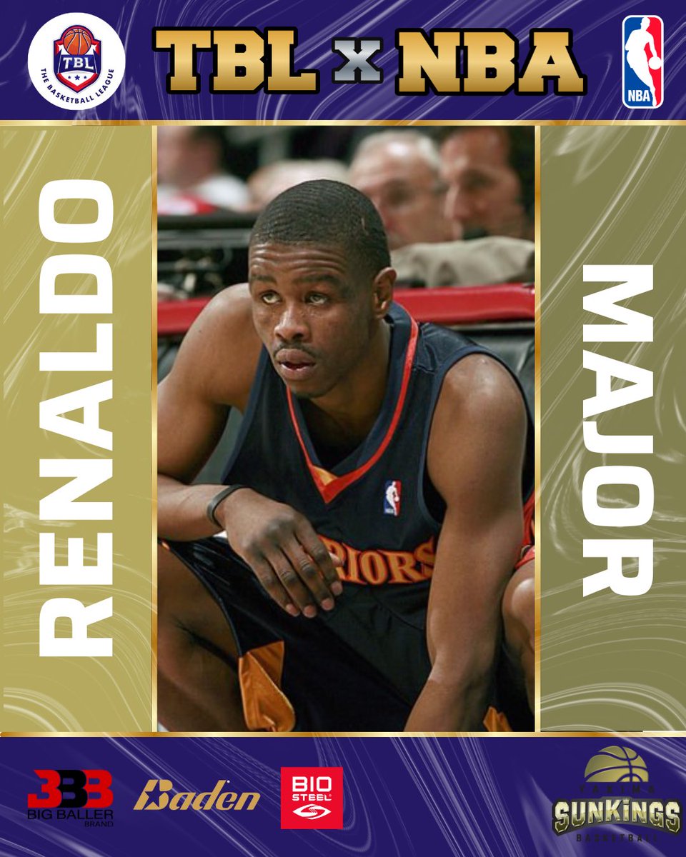 TBLproleague's tweet photo. Over the next few weeks we are featuring some men that played in TBL &amp; the #nba 

Renaldo Major is the all time leader in points &amp; games played in the #nbagleague as well as the MVP of the @yakimasunkings &amp; a player for the @warriors 

🏀 Ready to go Pro?

https://t.co/sPbD91SFRb https://t.co/sxoCSxZ4KG