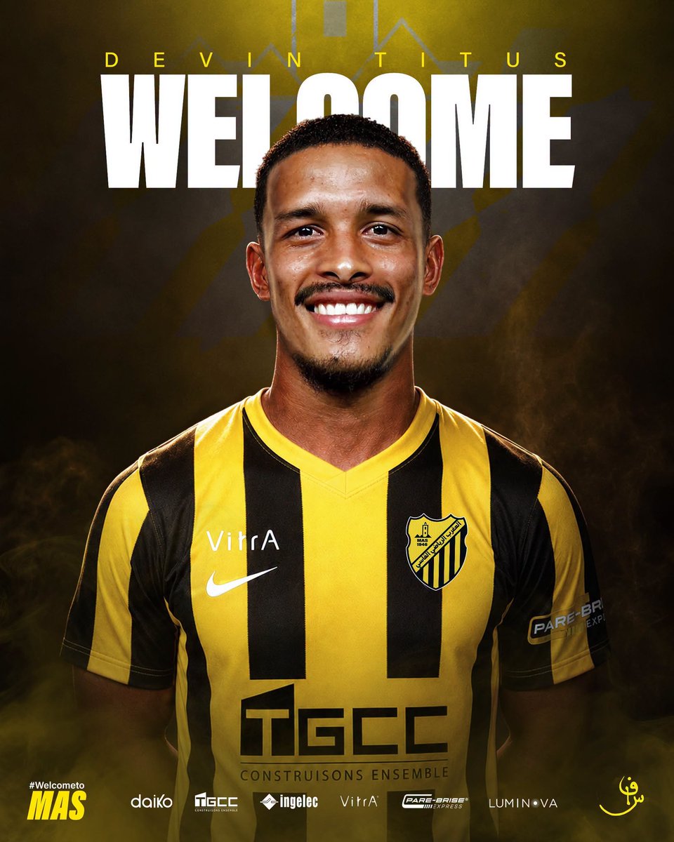 A_B_Ditlhobolo's tweet photo. OFFICIAL!

SA Winger Completes R6 Million Transfer

Devin Titus has been unveiled as a new Maghreb de Fez player.

His move triggers the foreign buy-out clause (R6 million) in his Stellenbosch FC contract, which maintained separate clauses for local and overseas clubs.

The Bafana Bafana-capped player departs Stellenbosch after an impressive spell, recording 20 goals and 36 assists in 126 matches.