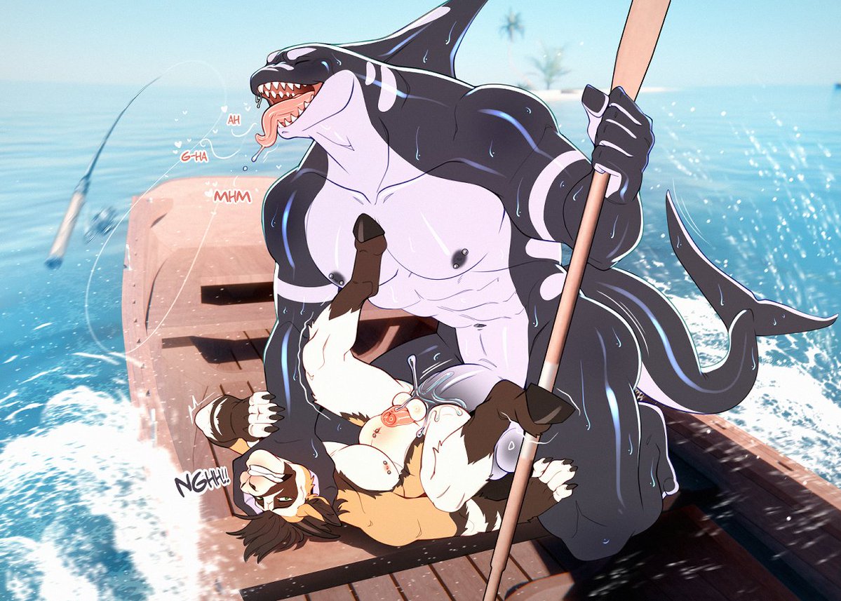 PeyoteTheHyena's tweet photo. Fisherman's treasure
Mystery Box for @KalTheOrca 
Featuring TooManyJs 's OC https://t.co/hjzUvN0ZGw