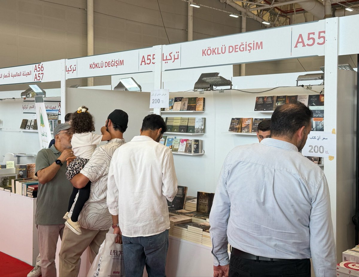 KokluDegisimYay's tweet photo. Köklü Değişim Yayıncılık olarak, 11. Uluslararası İstanbul Arapça Kitap Fuarı’nda Arapça kitaplarımızla yerimizi aldık.

🗓️Kıymetli okurlarımızı 15-23 Ağustos 2026 tarihleri arasında standımıza bekliyoruz.

📍 Yenikapı Fuar Merkezi - Avrasya Salonu / A55, İstanbul https://t.co/z1K1xlWlCX