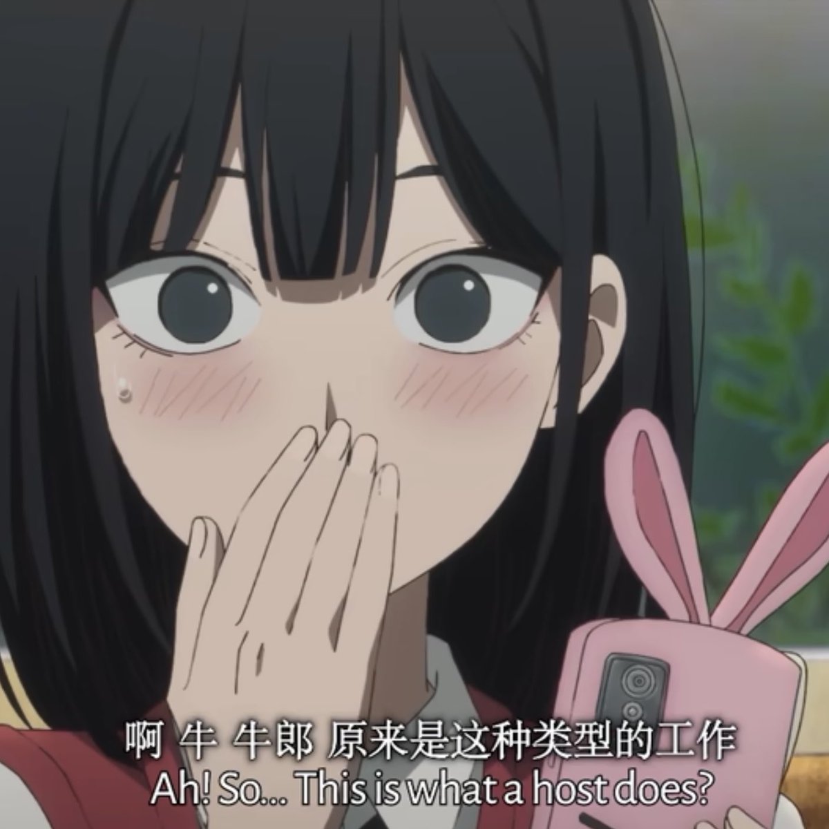 crypticCIay's tweet photo. Qiao ling’s little bunny phone case matches her so well 😭😭😭😭😭😭 https://t.co/WDTjivTdRa