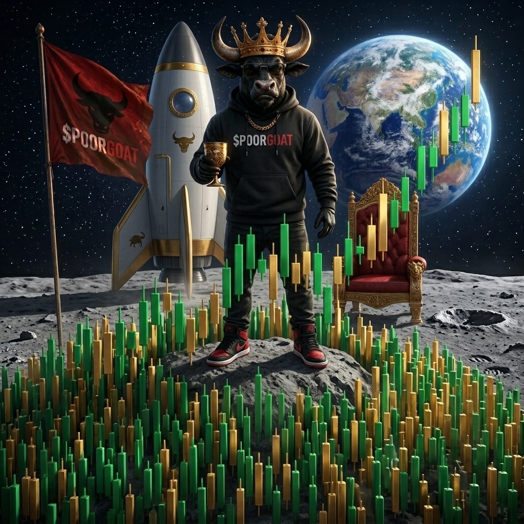 0x_inspector's tweet photo. The bull has landed! 🚀🌕
$POORGOAT is standing tall on the moon, surrounded by a sea of green candles. The takeover is real, cheers to the bull market! 🍻 @Poorgoat_CTO #POORGOAT #ToTheMoon #Crypto #BullRun https://t.co/xqZ9g3r6ki