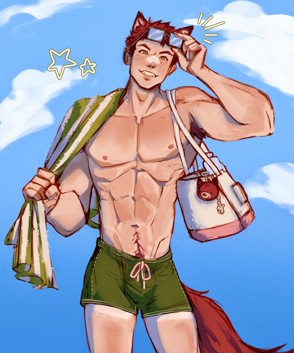 serenasketchess's tweet photo. I had so much fun making this lil summer Valko for the Qixi Fan Art Relay Event! I love seeing this community come together to create art, and love and support our wolf boy ☀️🐺
Next up is @sketchedpoppies !! 
#ValkoWorldwide #ValkosPawPrints #BringValkoBack https://t.co/LvzibknQhR