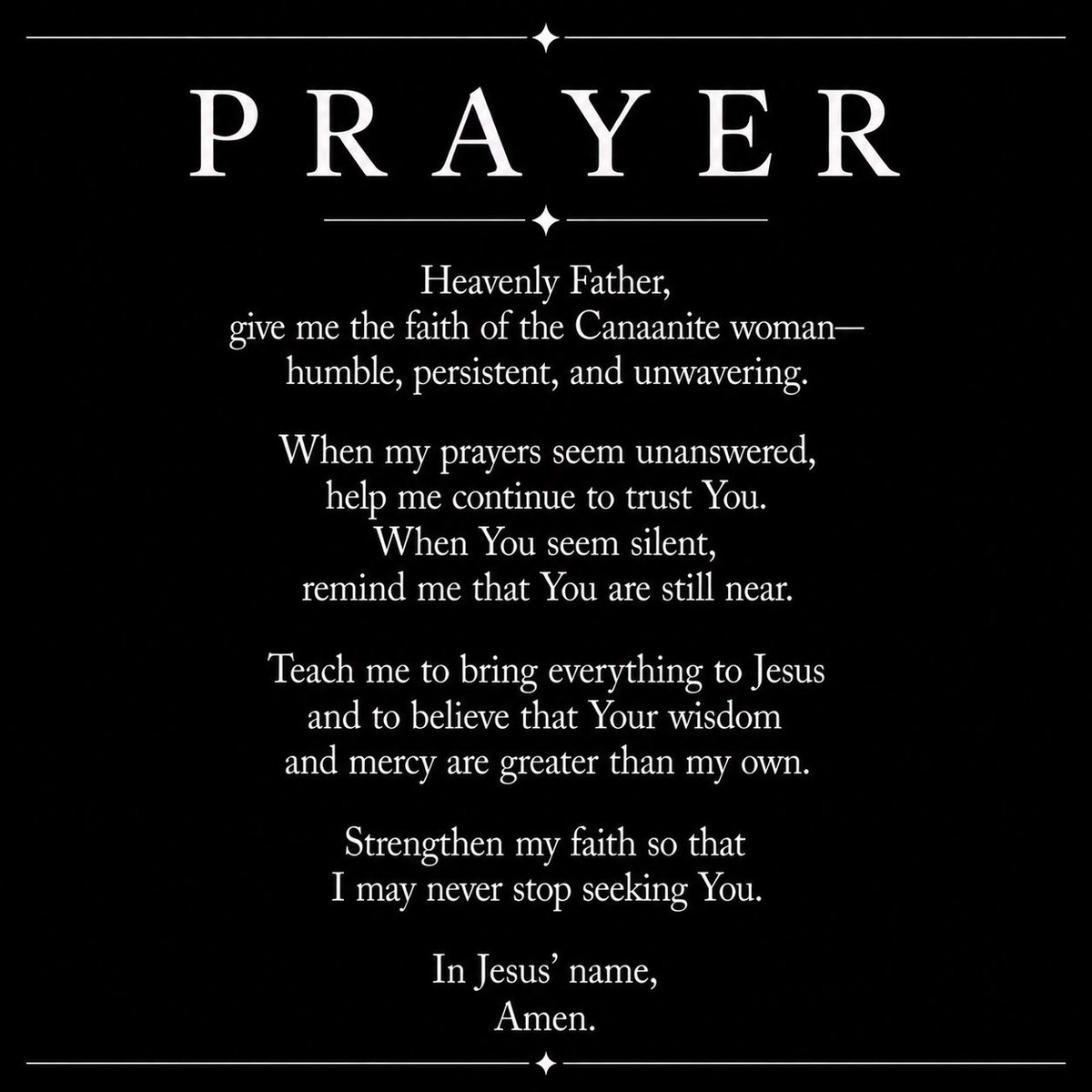 faithbridgeproj's tweet photo. ๐ Daily Devotional | Great Is Your Faith
The Canaanite woman came to Jesus with one simple request: โLord, help me.โ
#DailyDevotional #FaithBridgeProject https://t.co/rNtMDzHNTc