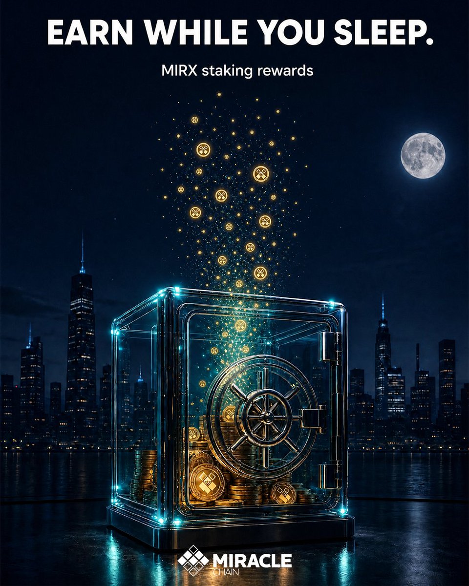 Miracle_Chain's tweet photo. While you slept, MIRX stakers earned.

Rewards from real network activity — not promises.

Stake MIRX and let the ecosystem work for you. #miraclechain #MIRX #staking https://t.co/QeYM3TUPVI