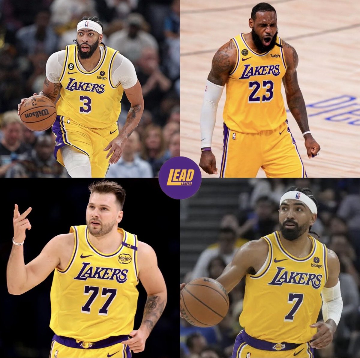 LakersLead's tweet photo. Can’t wait to see all 4 jerseys go up in the rafters 🙌 https://t.co/YzwW8NSM0K