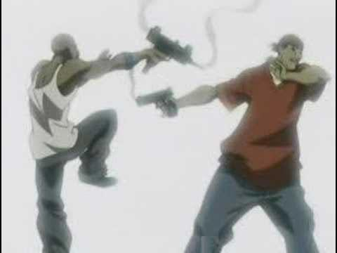 NekoTDaGhost's tweet photo. @realKMTSU Not sure why but this made me think of this scene from the urban classic "the boondocks" https://t.co/LLp19sQH3h