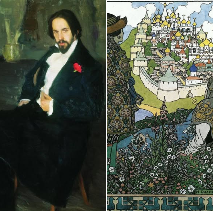 20thArt's tweet photo. On this day : Ivan Bilibin was born on 16 August 1876 .
1. Portrait of Ivan Bilibin by Boris Kustodiev, 1901
2. The Island of Buyan, 1905
Ivan Yakovlevich Bilibin (Russian: Ива́н Я́ковлевич Били́бин; 16 August [O.S. 4 August] 1876 – 7 February 1942) was a 20th-century illustrator https://t.co/GP3WlJDuob