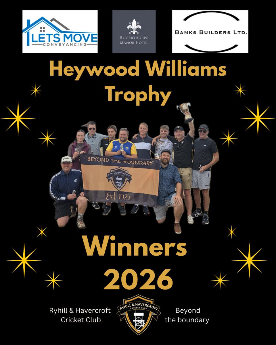 RyhillhCC's tweet photo. Bit of a crazy day, under unfortunate circumstances we won the Heywood Williams Trophy. Glasshoughton were unable to fulfil the fixture, handing us the cup. We would have rather won the game on the pitch. https://t.co/ktNP01J8m1