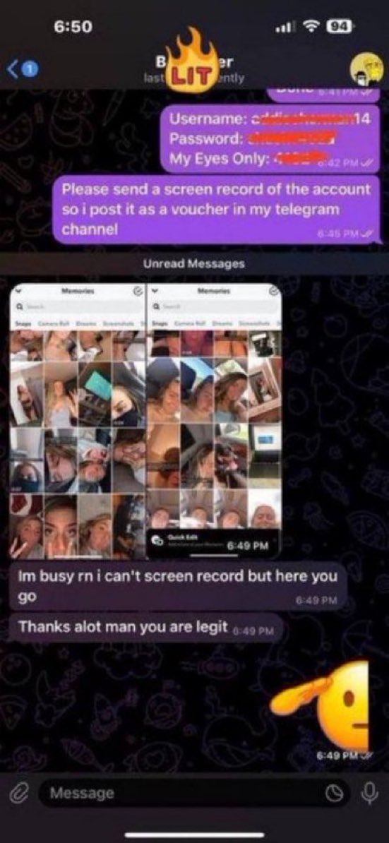 HenryBrom4h's tweet photo. Snapchat hacking,Dm let’s hack into her snap eyes only and get you all hots f*ckin contnts she’s got Premium Instagram hacking too ))-
#teenageer #snaphack 
#nolimits #teen #buyingcontent 
#nsfwtwtً #omegle #momson #goone #Altmeet }{}{}}} https://t.co/ap4IxdpnH8