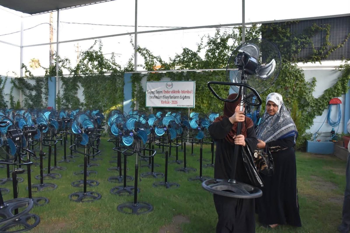 mesdar2003's tweet photo. توزيع المراوح العمودية على ١٧٥ عائلة من العوائل المسجلين لدى الجمعية https://t.co/7xY7ut09Nj