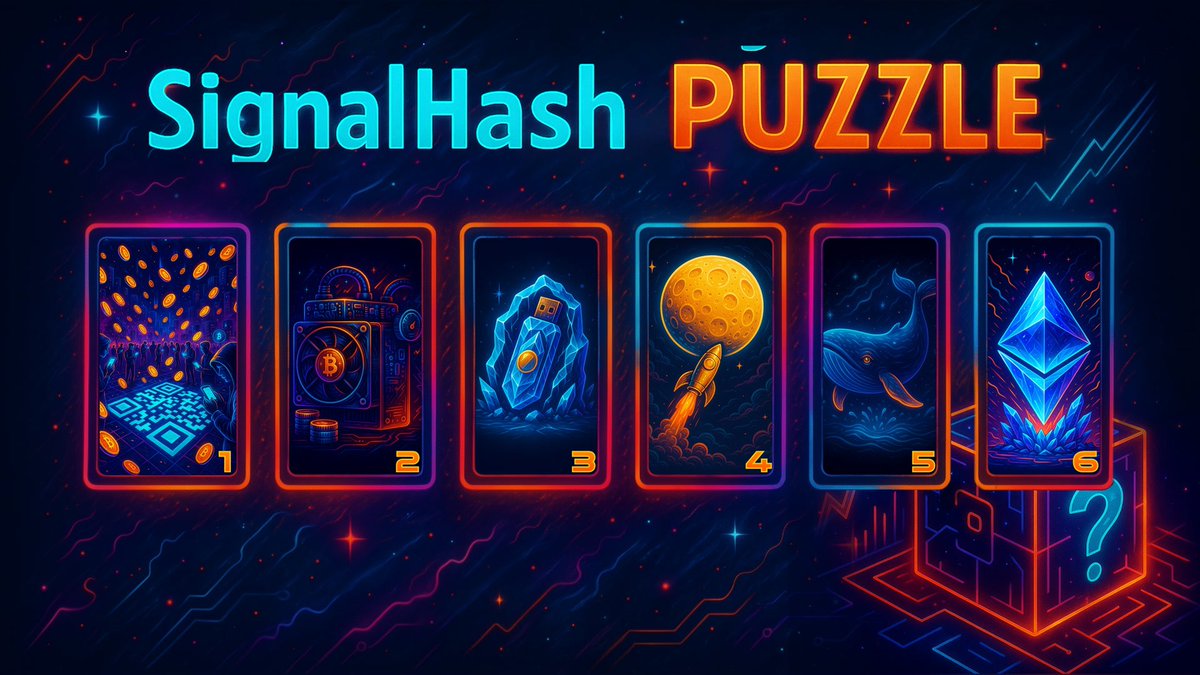 signalhash's tweet photo. 🧩 Crack the #Code. Unlock #Rewards.
6 #Crypto clues hide in our latest #SignalHash image. Solve them, take first letters in ALL CAPS, build a 6-letter #Promo #Code, then use it in Wallet > #Promo #Code.
👉 https://t.co/7BZJnhg8GL
#Web3 #ToTheMoon https://t.co/YaK7agE4tJ
