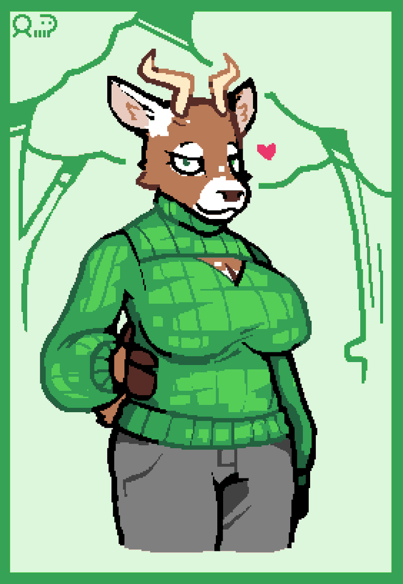 MeatballBCrumb's tweet photo. Pretty deer lady :] https://t.co/ffNUBvzafu