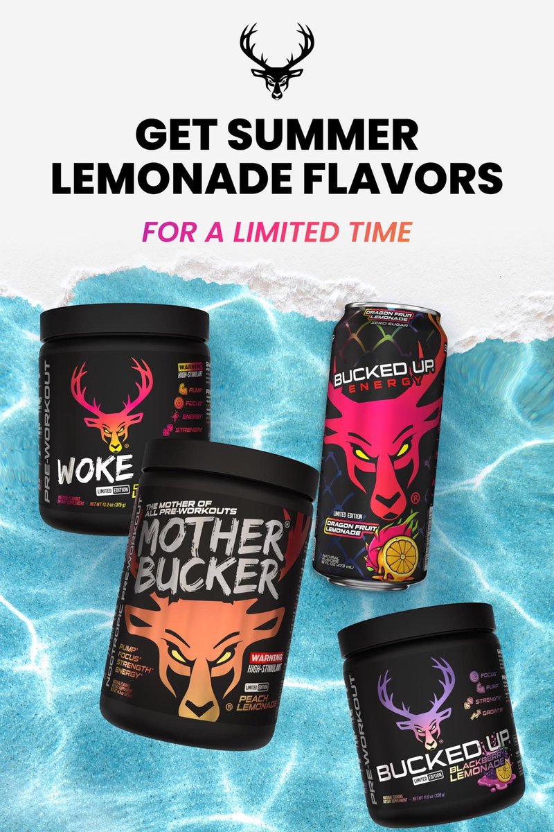 xxRealMissTiff's tweet photo. I’m the newest brand ambassador for Bucked Up Energy Drinks. Get SUMMER LEMONADE for a limited time only. Use code TIFFANY26 Checkout this link: https://t.co/WEangqxry5 https://t.co/yQOo9yMzAe