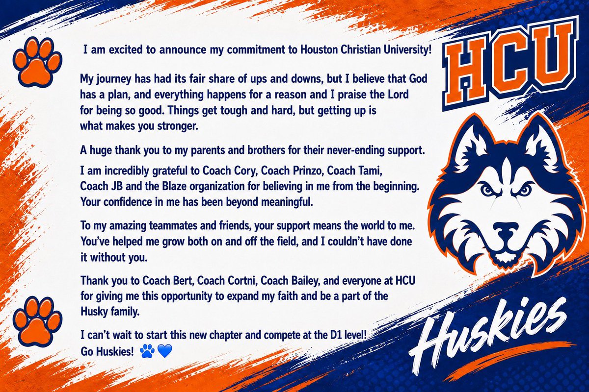 aliyanas08's tweet photo. Go Huskies! 💙🧡
@HCUSoftball @HCUCoachBert @coachcortni1 @C_robertson10 @blazeunited18 @BlazeFastpitch @DiamondAddicts @Gosset41 @RockHillSBall https://t.co/xBYpxwKRe6