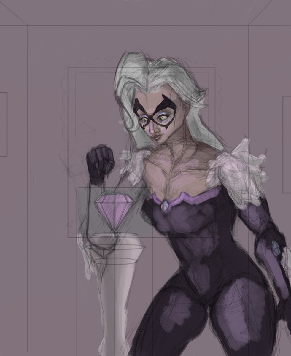 ShadowToon10's tweet photo. New day my dude's  new sketch for Felicia
#MarvelRivalsㅤ #Spiderman #BlacCat https://t.co/rmXeMpoR1Z