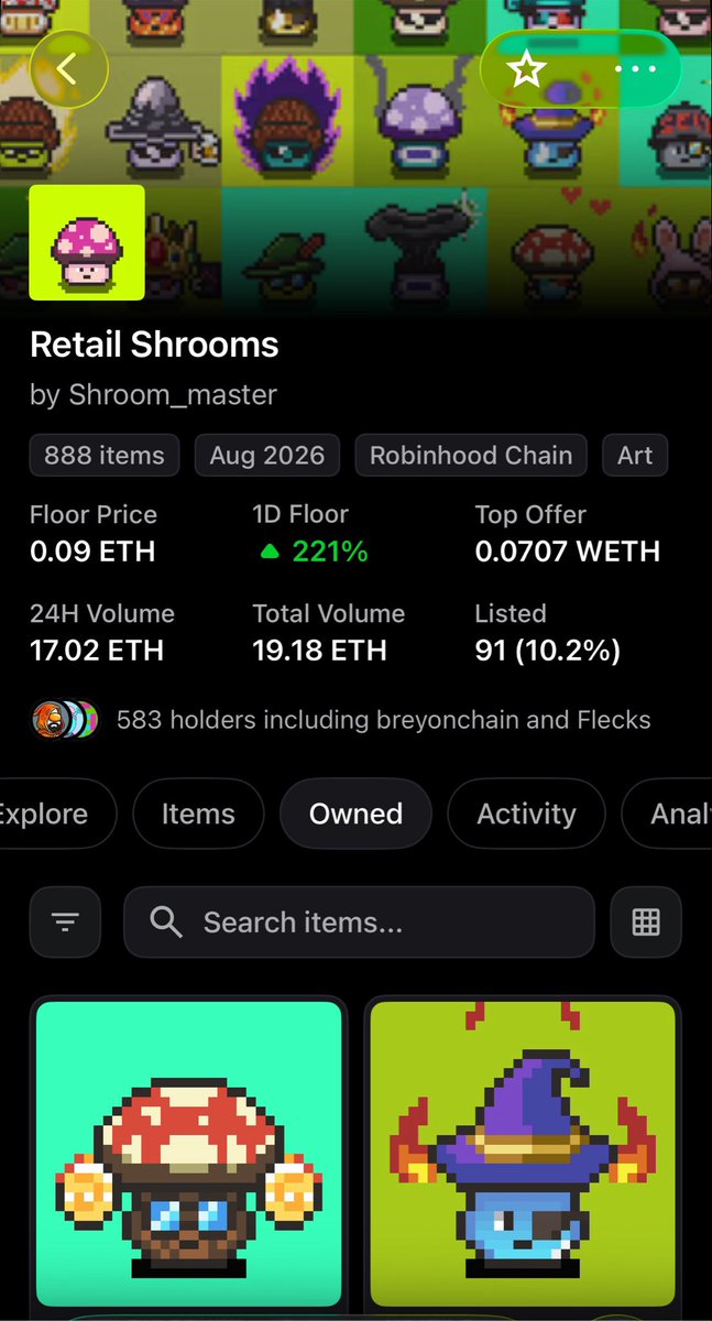 fepz_'s tweet photo. Last night was another round of alpha with @RetailShrooms.

Thanks to @Soathefirstt for hooking me with a spot even though I tried securing for my community but we were late.

Let’s send it higher guy 🍄 https://t.co/hRgVASImvf