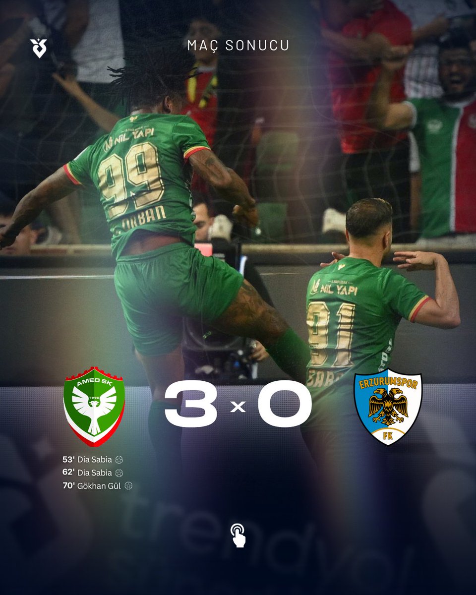 bosunatiklama's tweet photo. Amedspor, Erzurumspor'u 3-0 mağlup etti. https://t.co/3u1VuRhixE