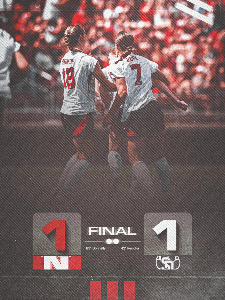 HuskerSoccer's tweet photo. Battled back for the draw. https://t.co/CXQm7tkevd