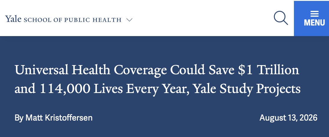 davidsirota's tweet photo. Jeffries announced his opposition 72 hours after Yale released a study showing the proposal would save $1 trillion and 114,000 lives every year. https://t.co/7wu6fy8Xiq