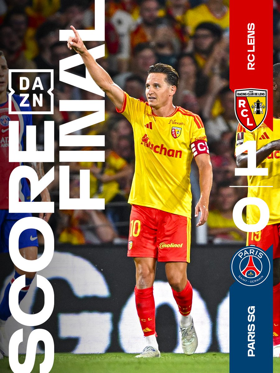 DAZN_FR's tweet photo. 🏆 | Le RC Lens remporte le Trophée des Champions ! 🔴🟡 https://t.co/jPbJdIjr3y