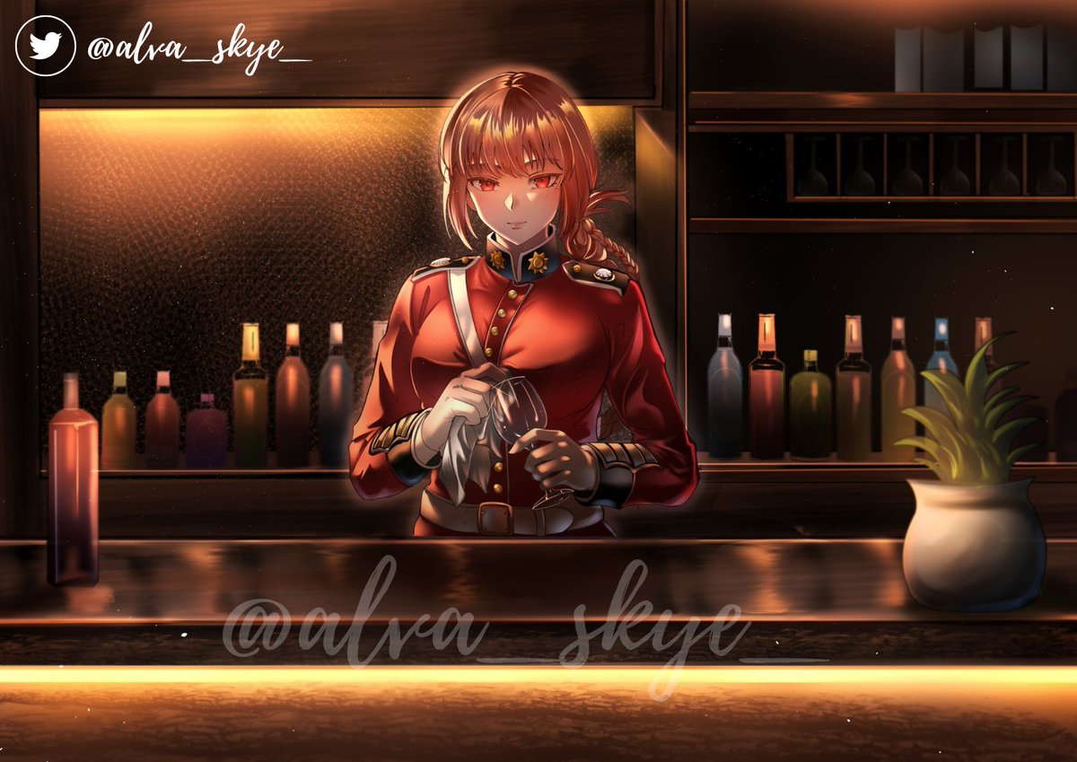 Alva_Skye_'s tweet photo. Just nightingale of FGO Just a bartender cleaning glasses 🍷Recently completed this commission for a client over discord.
#nightingaleoffgo #AnimeArt #Commission #artmoots #artshare #BarVibes #LateNightBar #artsbyAlva https://t.co/7k9NnKB2A2