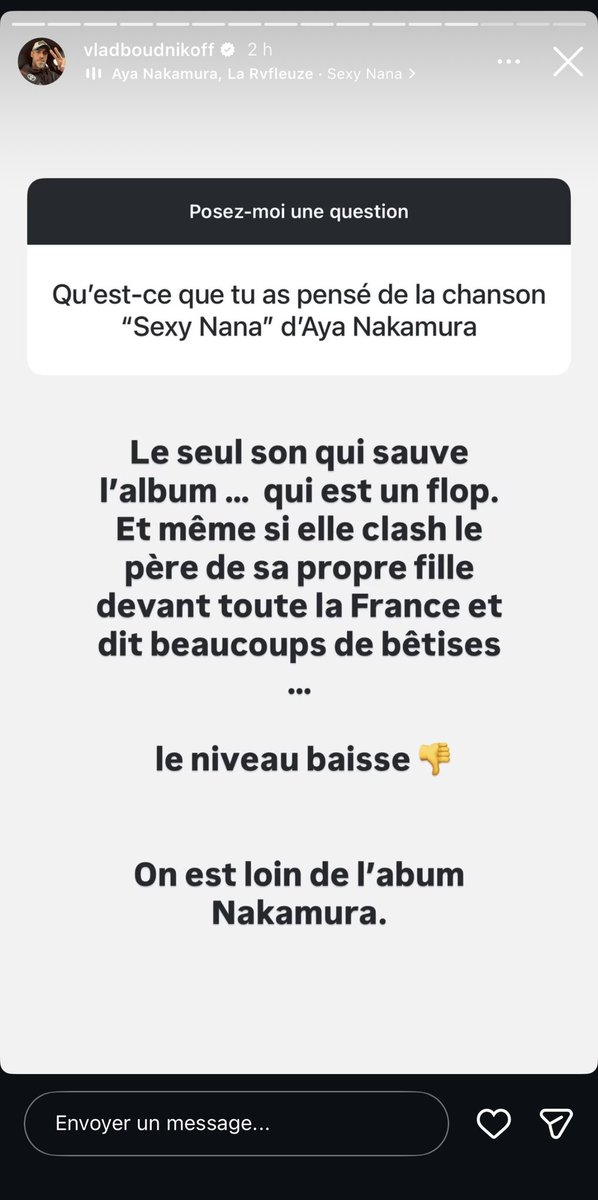n_kstl's tweet photo. « J'l'ai laissé dans son goumin, donc, il s'tue au Hennessy🎶 » Xptdddddddr donc Aya parlait bien de Vlad jss morte il a trop la rage https://t.co/mC5TaI6m9f