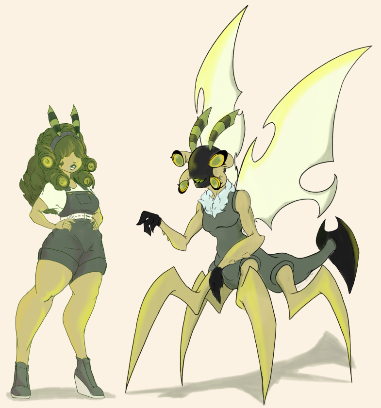 Flare_D3_mon's tweet photo. Fragrance the Lepidoptarren and her ID mask persona, Fran Grace
#Ben10 #Alien https://t.co/IeY6dcj4GJ