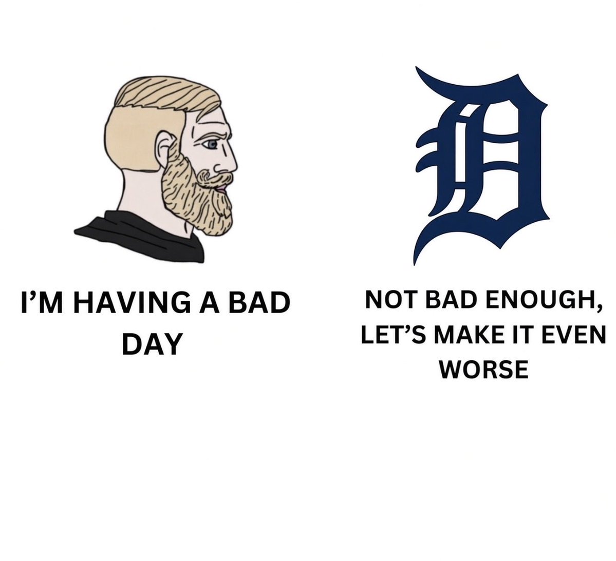 THEREDRANGER3's tweet photo. @tigers Got swept what a fucking embarrassment https://t.co/NNOBy2dQxp