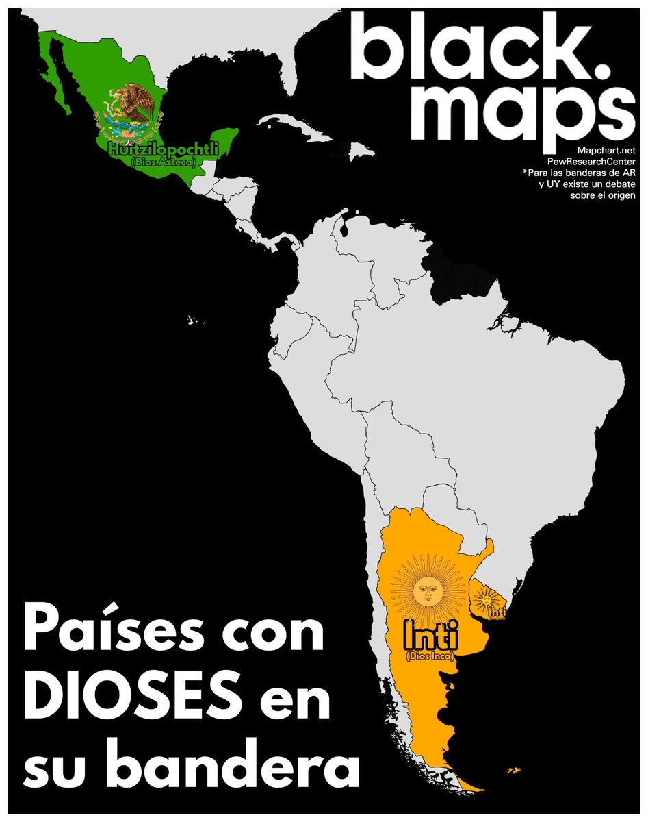 maps_black's tweet photo. Países con Dioses en su bandera https://t.co/JD2IpCduOQ
