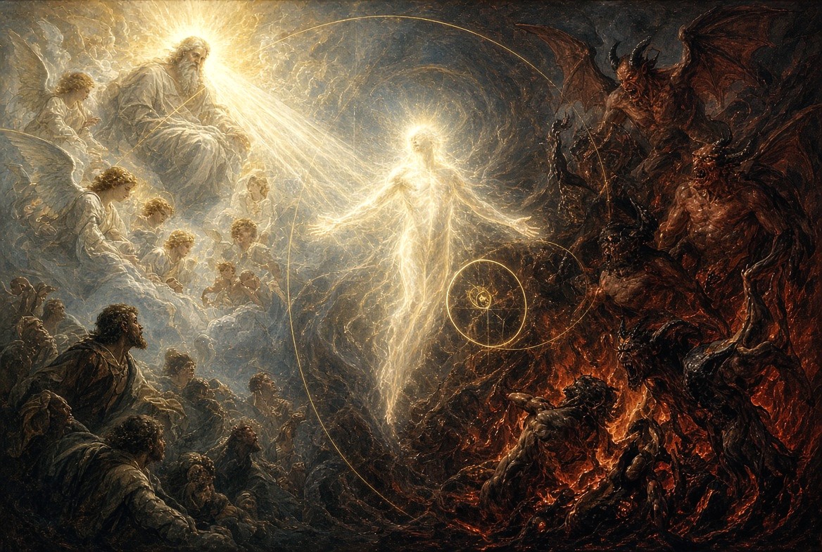 trixztr's tweet photo. Spirit stands between Heaven and Hell—
and all is already well. https://t.co/8ueT426HDD