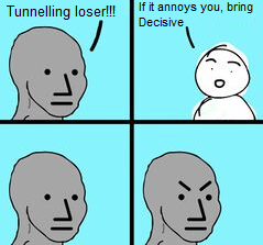 OllyBOT_'s tweet photo. recap of todays stream - so many survivor players were VERY upset at the idea of tunnelling but when you told them to bring the clear counter - "no" https://t.co/VUkMEfrrNa
