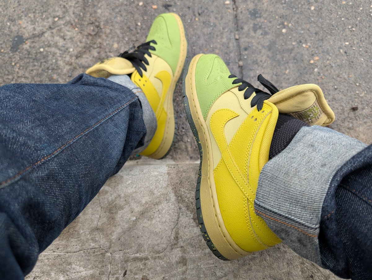 Sn3ak3r_Fr3ak3r's tweet photo. #WDYWT #UnDS Hatch Chile Lows for the day #YourSneakersAreDope #NikeSB #LaceSwap https://t.co/mVlWb7RCiE