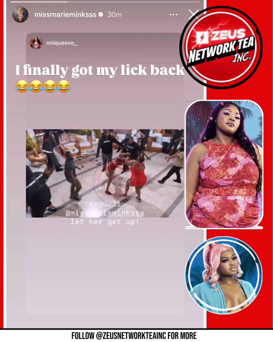 zeusteainc_'s tweet photo. #MarieMinksss with a post regarding her and #LaurenMichellee altercation on the last part of the #BaddieGoneWildDominicanRepublicReunion https://t.co/Lol61gVkPS