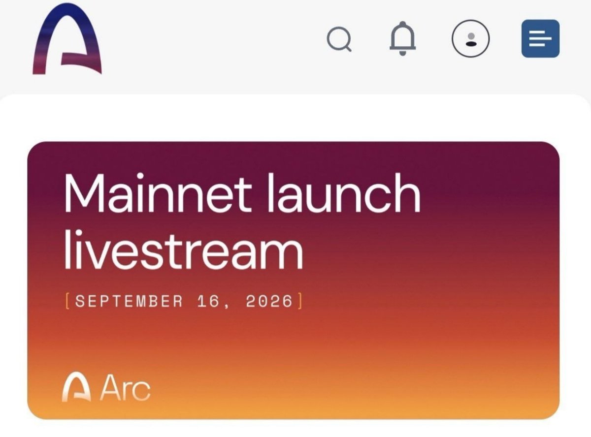 Paul0cent's tweet photo. Claim ARC Mainnet launch livestream ticket https://t.co/AabHmgv7nD