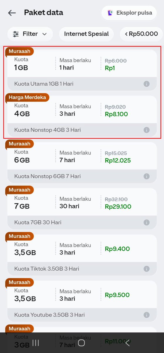 Plumeriagreen's tweet photo. Gopay ngasih promo lagi nih, kali ini  kuota cuma Rp 8.100 karena ada promo harga buat semua operator guys, rezeki bangeet #GOPAYKUOTA8RIBU https://t.co/6d6H7Wqmdc