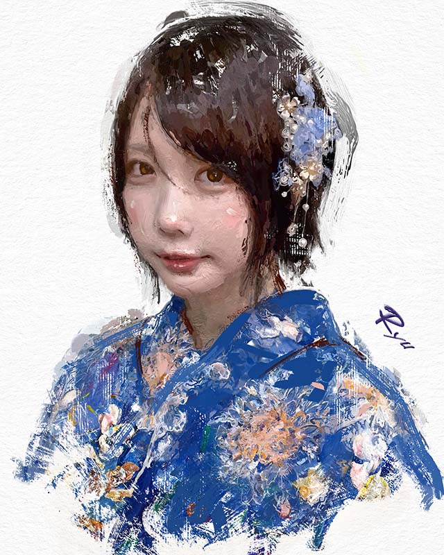 tgy3a's tweet photo. 「青い浴衣」 ano 30

何を着ても様になるあのちゃんだが
この青い浴衣と髪飾りのマッチングは素晴らしい。

#イラスト　
#絵画　
#油彩　
#油彩タッチ　
#人物画　
#あのちゃん　
#アイドル　
#モデル　
#浴衣　
#女優　
#隅田川花火大会 https://t.co/Mhant1qSlJ