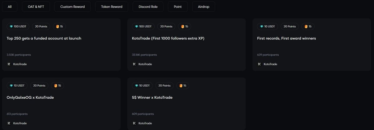 0bleatf's tweet photo. Koto Trade Galxe Update https://t.co/lN5nsaTJF9